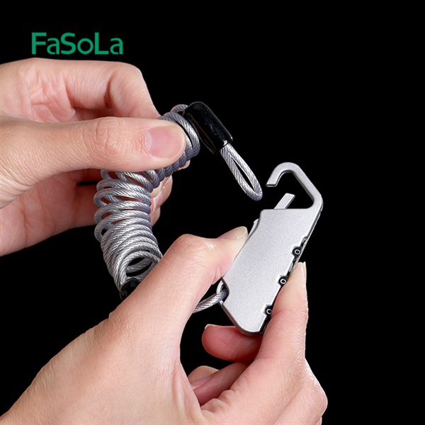 Khoá số mini có dây dùng treo nón bảo hiểm FASOLA FSLPS-412