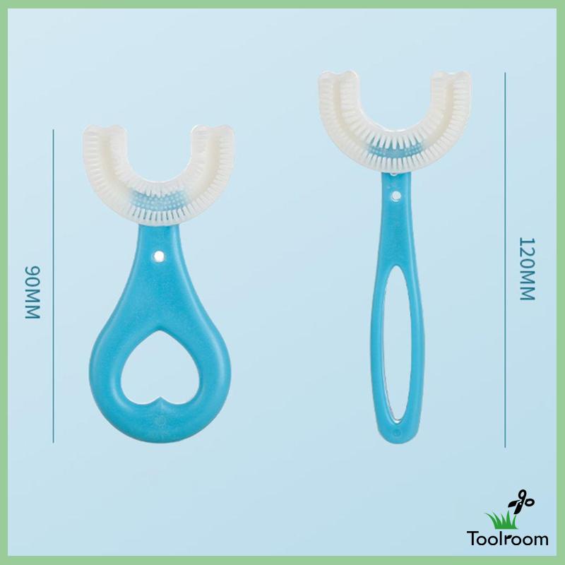 Bàn Chải Đánh Răng Silicone Hình Chữ U Cho Bé 2-6 Tuổi