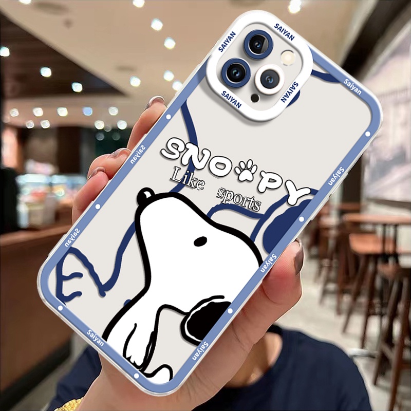 Ốp Điện Thoại TPU Silicon Mềm Trong Suốt Chống Sốc Hình Chú Cún Dễ Thương Cho IPhone 14 Pro Max 11 13 XS XR X 8 7 6S 14 Plus 12