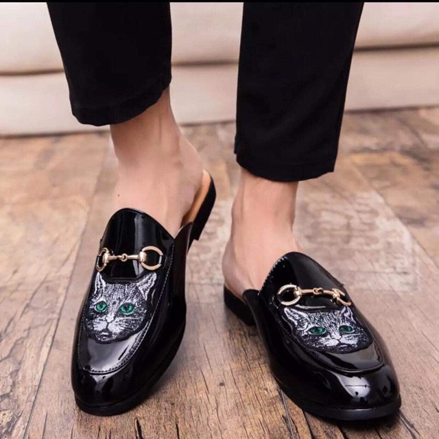 sục da mèo bóng xanh nót vàng kèm video