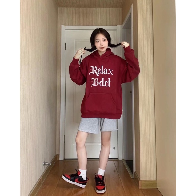 [ Nặng 800g ] Áo Hoodie Nỉ Ngoại Relax &amp; Chữ B Siêu hot , dày dặn Nam Nữ mặc đẹp