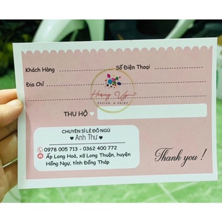 Phiếu ship thiết kế theo yêu cầu
