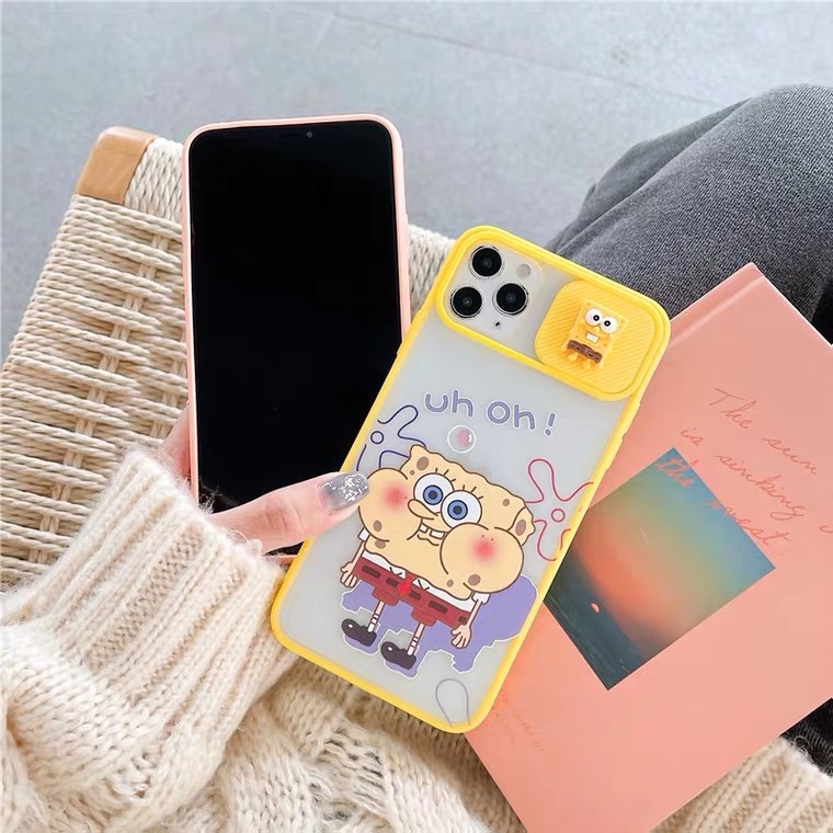 Ốp Điện Thoại Hình SpongeBob Dễ Thương Cho iPhone 11Pro 11ProMax 12 12Pro 12ProMax 13 13Pro 13ProMax 14Pro 14ProMax