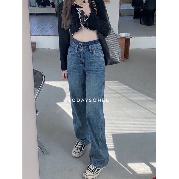 Quần jeans 2 cạp