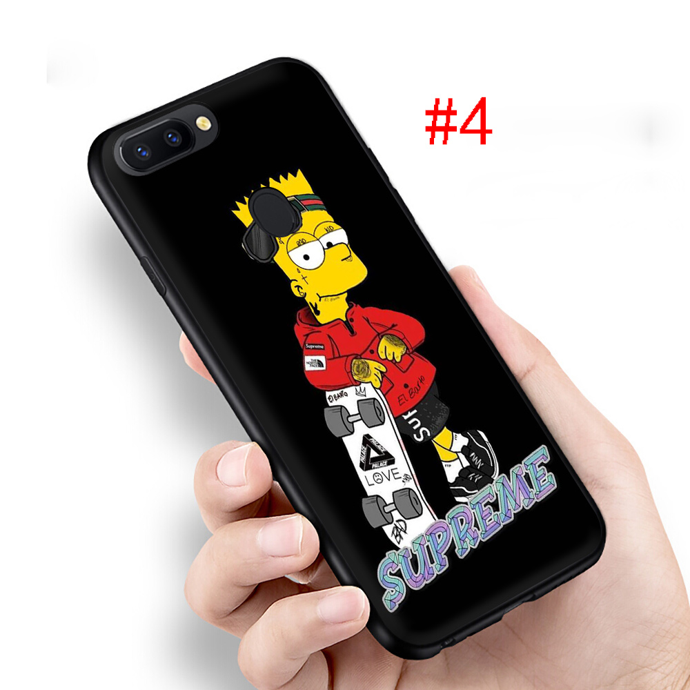 Cartoon Simpson Soft Silicone Phone Case OPPO F11 A9 2019 R15 R9S R17 F17 F19 X2 Pro