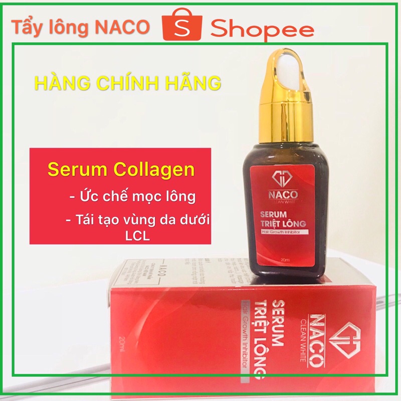 Kem Serum colagen (20 ml ) dưỡng sáng da, mịn, ức chế mọc lông và làm mềm lỗ chân lông