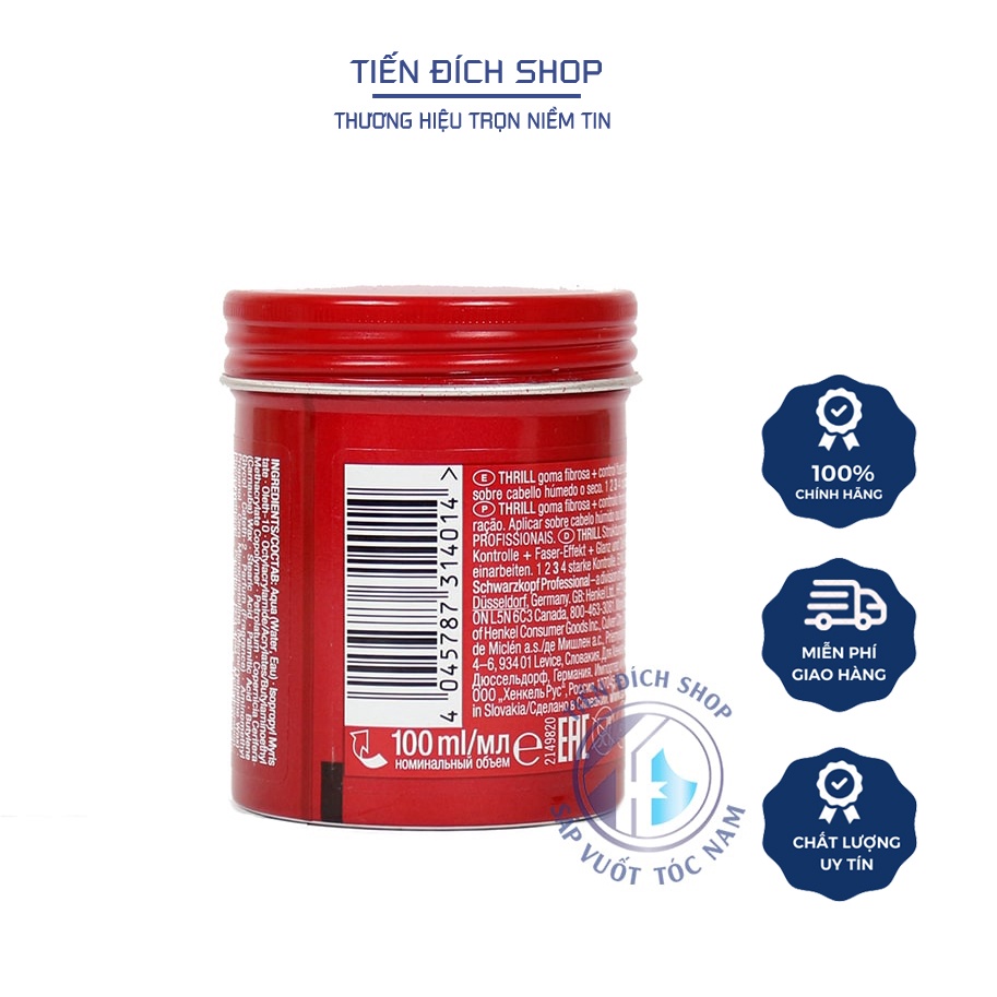 - Sáp vuốt tóc Osis+ 3 Thrill 100ml | schwarzkopf Đức