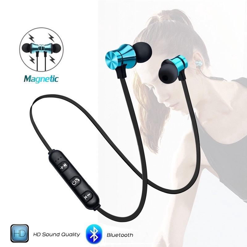 Tai Nghe Nhét Tai Bluetooth 4.2 Không Dây Âm Thanh Stereo Có Nam Châm &amp; Mic