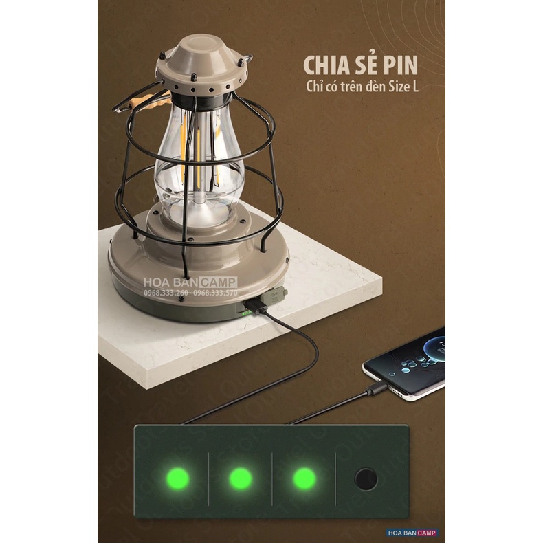 Đèn Bão Cắm Trại Cổ Điển NatureHike NH21ZM010