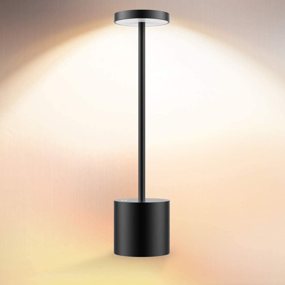 Đèn bàn không dây LED kim loại USB có thể sạc lại đèn bàn làm việc 2 cấp