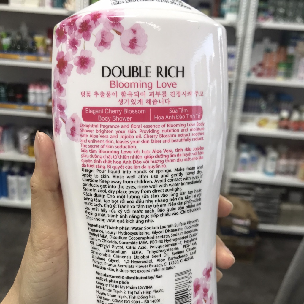 Sữa tắm DOUBLE RICH Body Shower - dầu tắm trắng da 550g