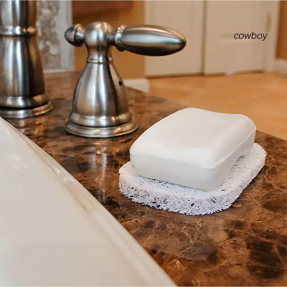 Set 2 Giá Đỡ Xà Phòng Bằng Nhựa Pvc Chống Trượt Tiện Dụng