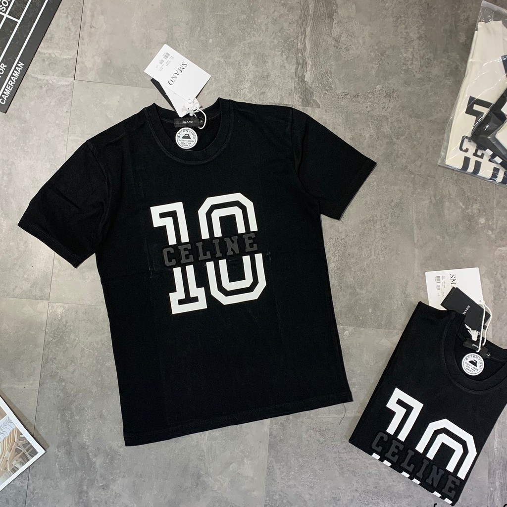 Áo Thun Nam, Áo Phông In Chữ Số 3D Phong Cách Thời Trang Chất Liệu Thun Cotton Thoáng Mát - AC101 - Shopmens | BigBuy360 - bigbuy360.vn