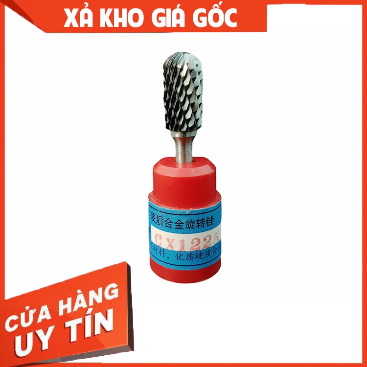 Rẻ nhất - Mũi mài Hợp kim, Mũi Doa gỗ khắc lũa Jin Ying Pai Vonfram cao cấp FX1225 CX1225 GX1225 chân cán chuôi 6mm 6 ly