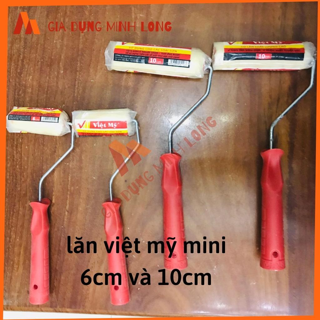Lăn sơn dầu, sơn nước mini thương hiệu Việt Mỹ, rulo 6cm và 10cm