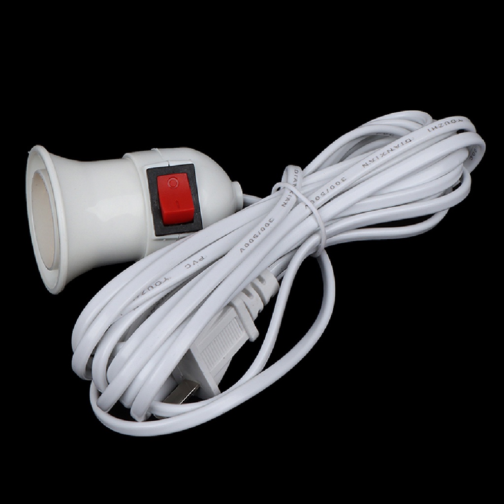 Giá Đỡ Bóng Đèn Treo Phích Cắm US 2.5M 4M E27 Có Công Tắc