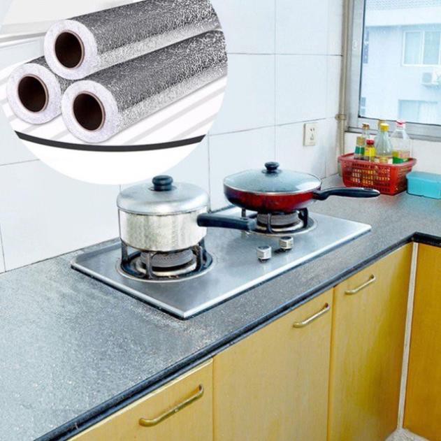 Cuộn giấy bạc dán bếp [ 3Mx60CM ] chống thấm cách nhiệt