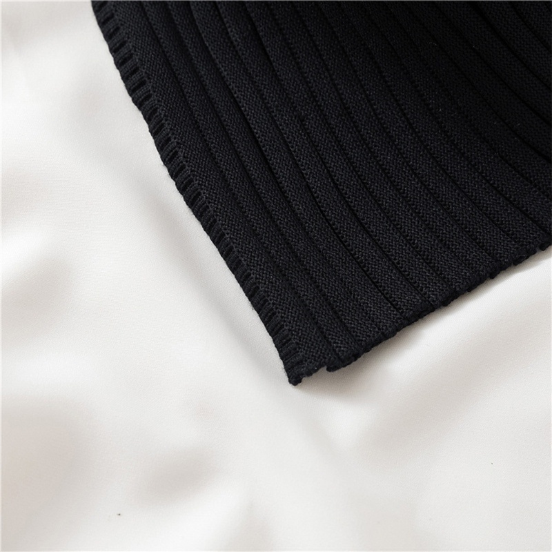 Khăn Choàng Cổ Dệt Kim Màu Sắc Trơn Hình Tam Giác Có Thể Tháo Rời Giữ Ấm Mùa Đông Cho Nữ