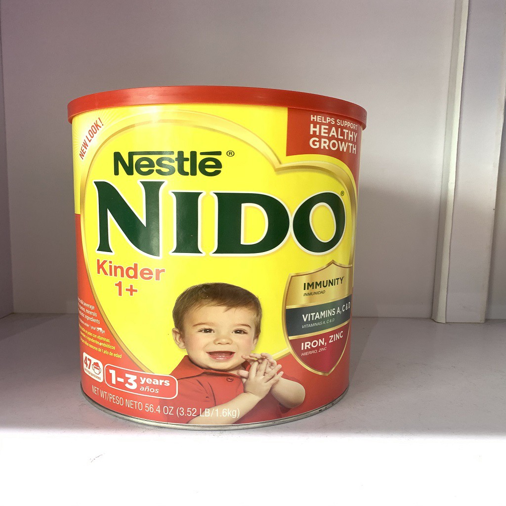 [Hàng Chính Hãng]  Sữa Nido Nắp Đỏ 1,6KG Hàng Mỹ