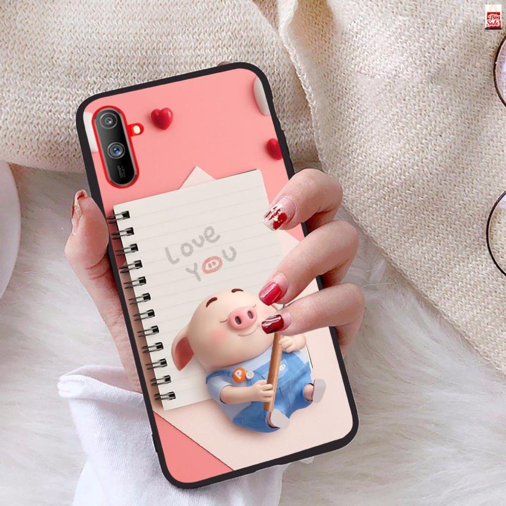 Ốp lưng Realme C3i viền dẻo TPU BST Lợn Tết hot