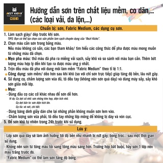 Dung môi giúp làm mềm, cứng sơn Bezt Kicks Fabric Medium, Hard Medium.