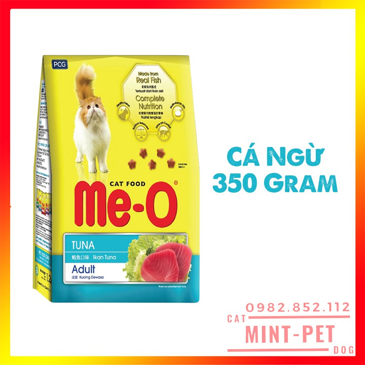 Thức Ăn Hạt Khô Me-O Cho Mèo Lớn Gói Mini 350 gram #MintPet