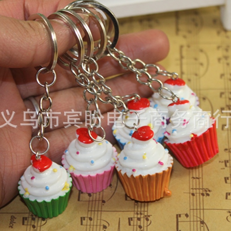 (Thaosi8420) Móc khóa mô hình bánh cupcake