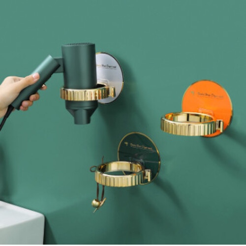 Giá Máy Sấy Tóc Dán Tường Treo Đồ Đa Năng-GIÁ TREO MÁY SẤY TÓC--K368