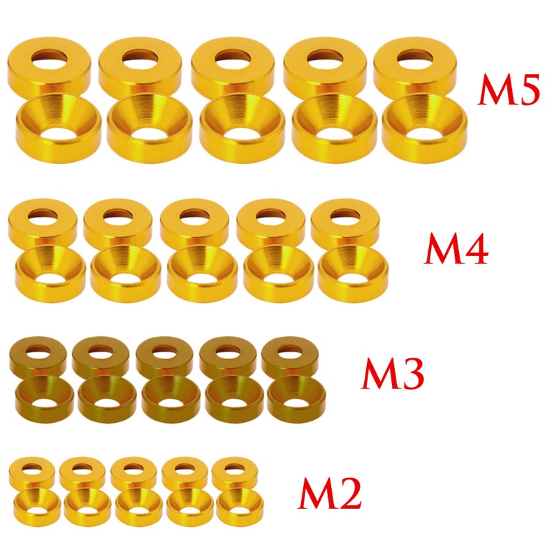 Wer Mới Hợp Kim Nhôm M3 Đếm Số Vòng Đệm Cho Bu Lông Đầu