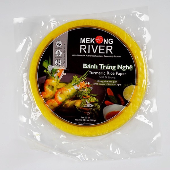 Bánh Tráng MeKong River Nghệ 22cm (Eatclean)