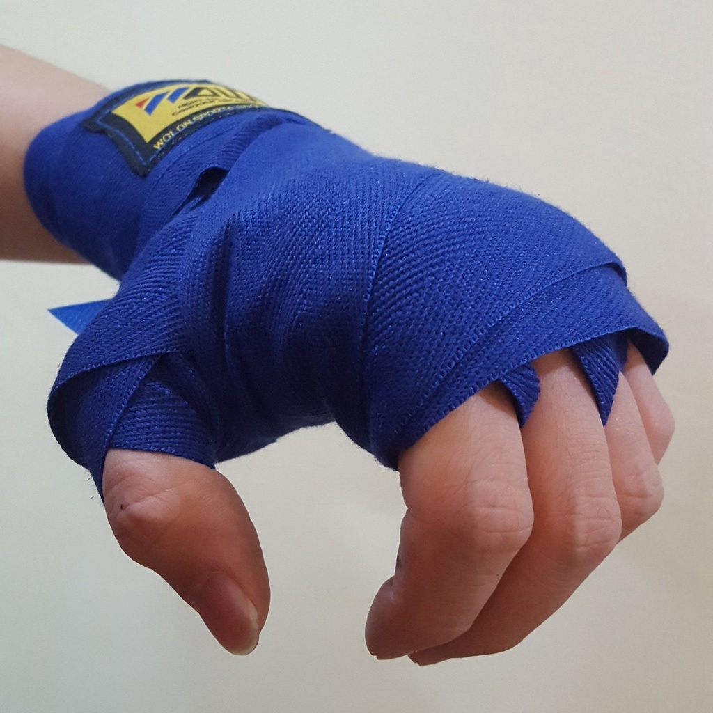 Bộ Đôi Băng Đa Dây Quấn Bảo Vệ Tay Thương Hiệu Wolon Đấm Bốc – Dài 5m – Băng Quấn Boxing Dài 5m Hãng Amalife