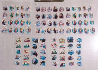 Set sticker hình ủi công chúa elsa