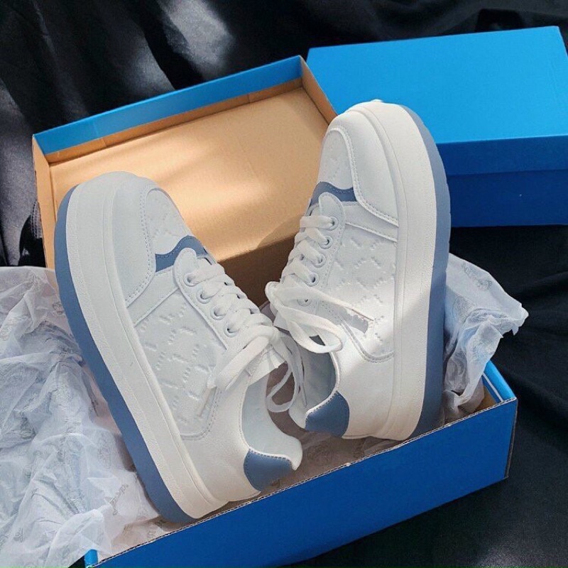 Giày thể thao nữ khoá dây sườn im chìm đế êm nhẹ