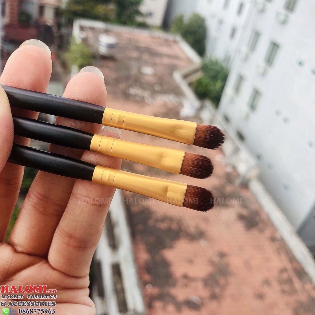 Cọ trang điểm mắt hai đầu HALOMI chuyên dùng cho makeup