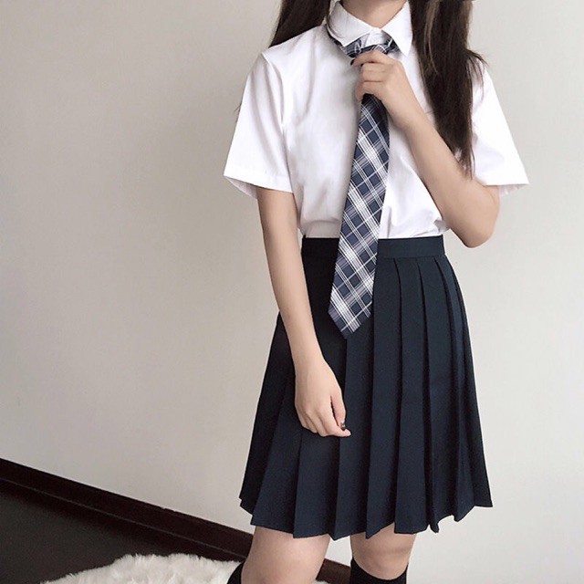 [ORDER TAOBAO🍑]SET ÁO SƠ MI+CÀ VẠT ULZZANG