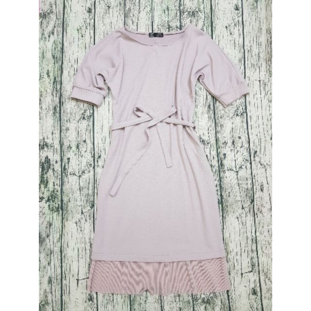 Váy len hồng tay lỡ mèo béo shop