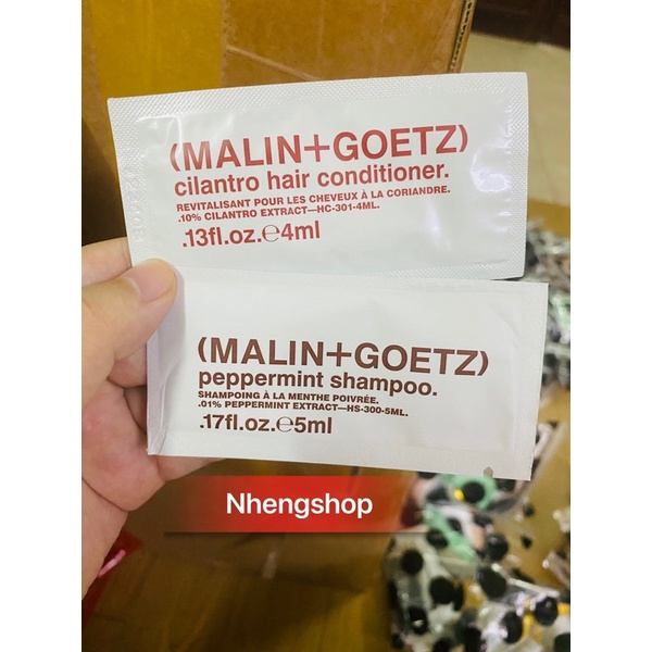 Mẫu thử dầu gội và xả Malin+Goetz