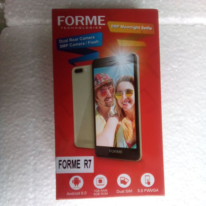 Điện thoại Forme ( màu đen) A77 (R7 ) mới 2020 ,RAM1G- ROM8G mới nguyên seal 100%.