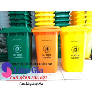 Thùng rác nhựa công cộng - thùng rác công nghiệp 120l
