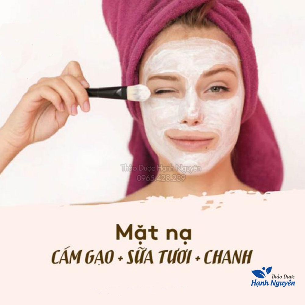 Bột cám gạo nguyên chất 100g (bột mask dưỡng trắng, mờ thâm sạm) - Thảo Dược Hạnh Nguyên
