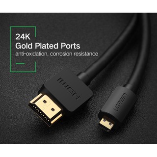 Cáp Micro HDMI sang HDMI 4K Ugreen 30102 30103 30104 HD127