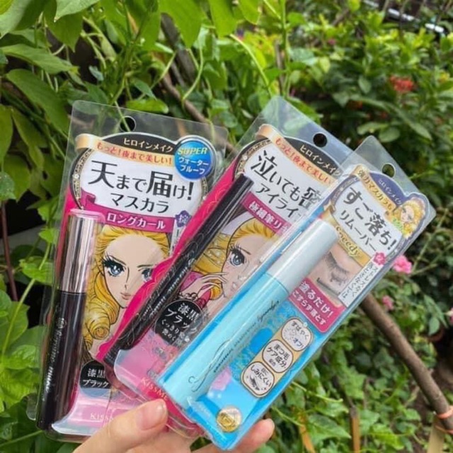 Set KISS ME 3 món mascara , kẻ mắt , tẩy trang