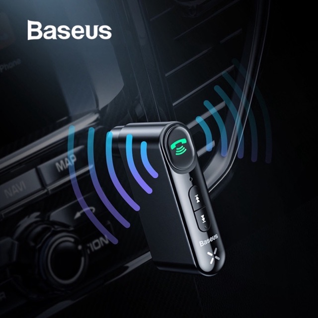 Bộ thu phát tín hiệu Bluetooth 5.0 Baseus Jack 3.5mm cho Xe hơi ( O to ) Chính Hãng