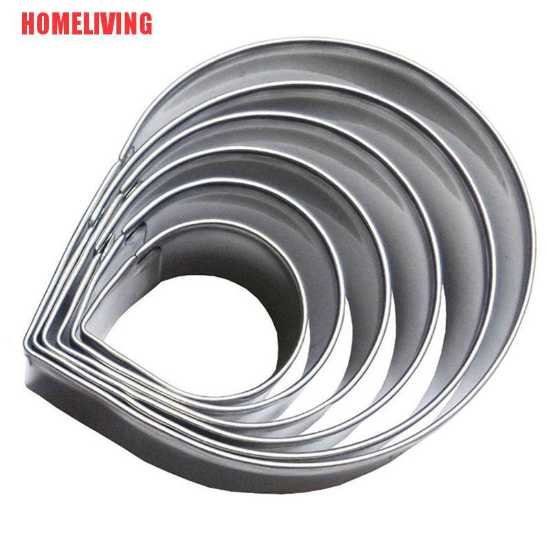 Set 6 Khuôn Cắt Tạo Hình Cánh Hoa Hồng Trang Trí Bánh Kem