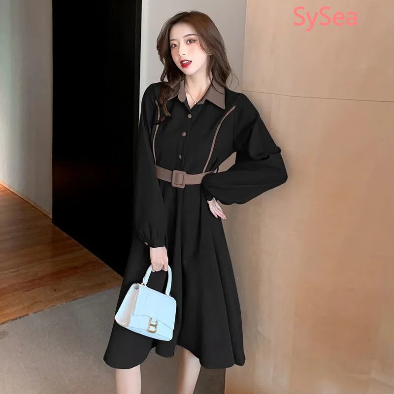 Đầm nữ tay dài lót lông cừu size lớn thanh lịch