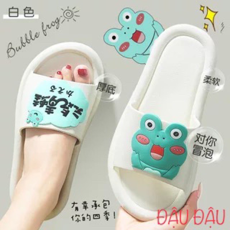 DÉP HÈ NỮ HÌNH CHÚ ẾCH NGỘ NGHĨNH