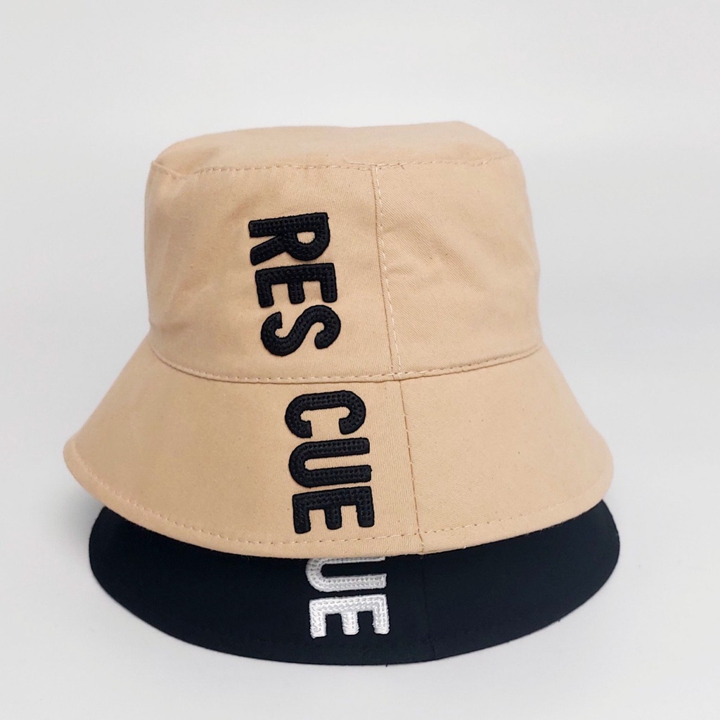 Mũ bucket vành cụp RESCUE Unisex  Nón tai bèo nhung tăm cao cấp Ulzzang Molly Fashion – NB07