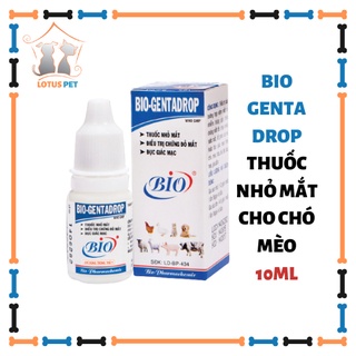 Bio Gentadrop - Chai nhỏ mắt cho chó mèo - 10ml