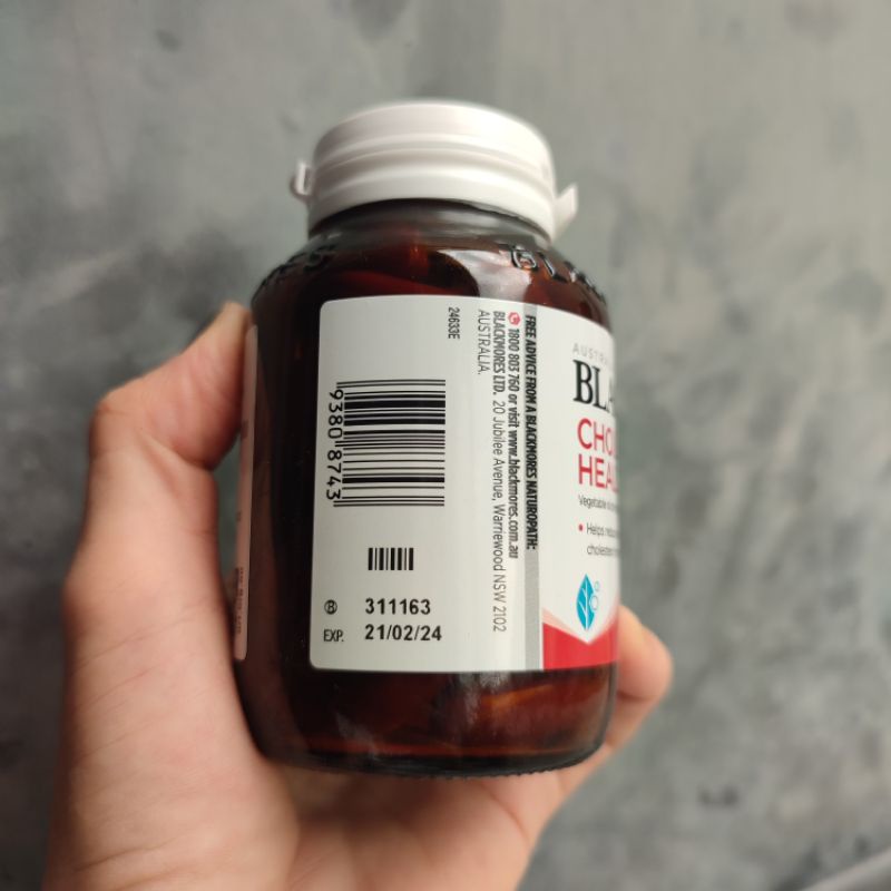 Viên uống giảm mỡ máu Blackmores Cholesterol Health 60 viên