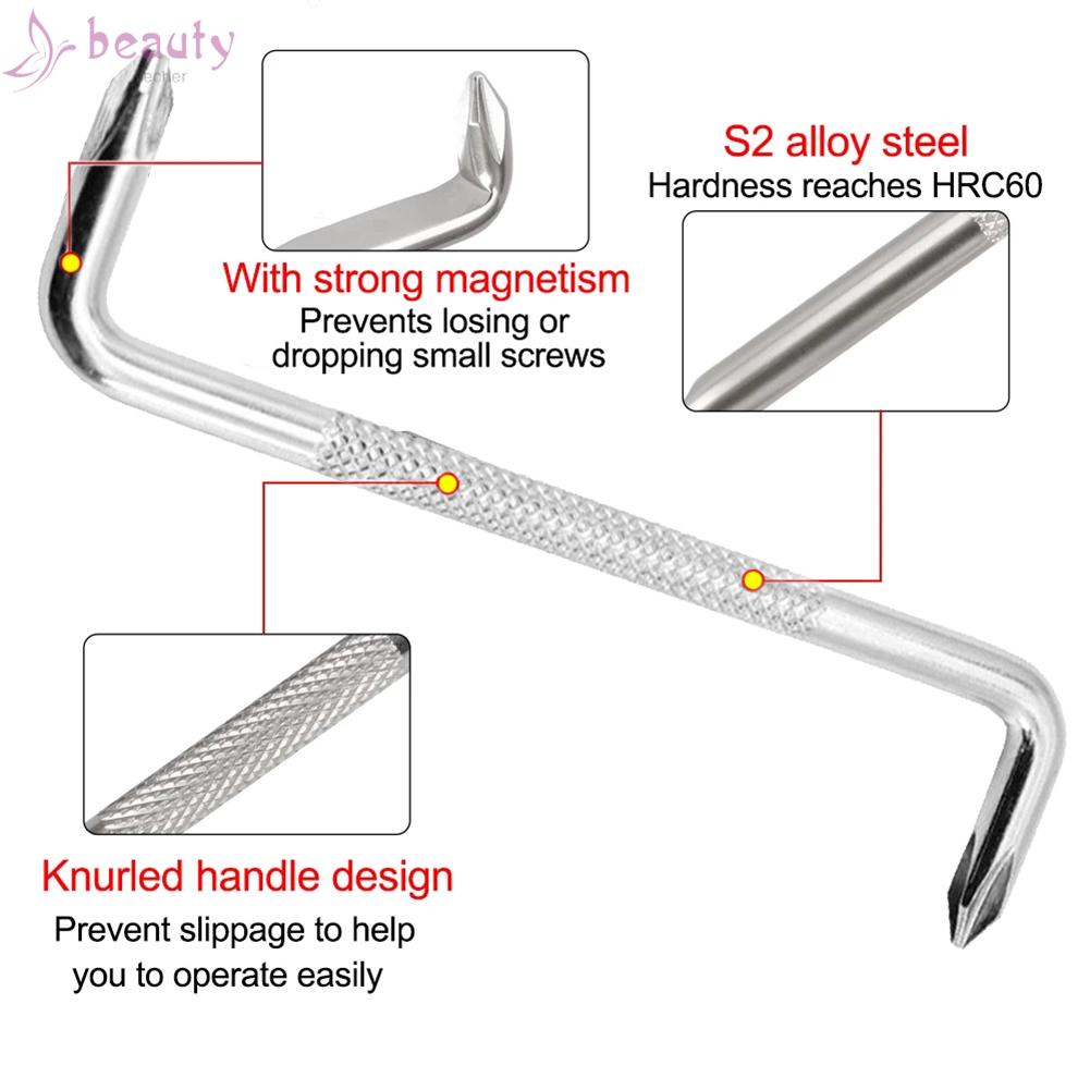 Set 2 Tua Vít S2 Đầu Nam Châm Chữ Z Bằng Thép Chuyên Dụng